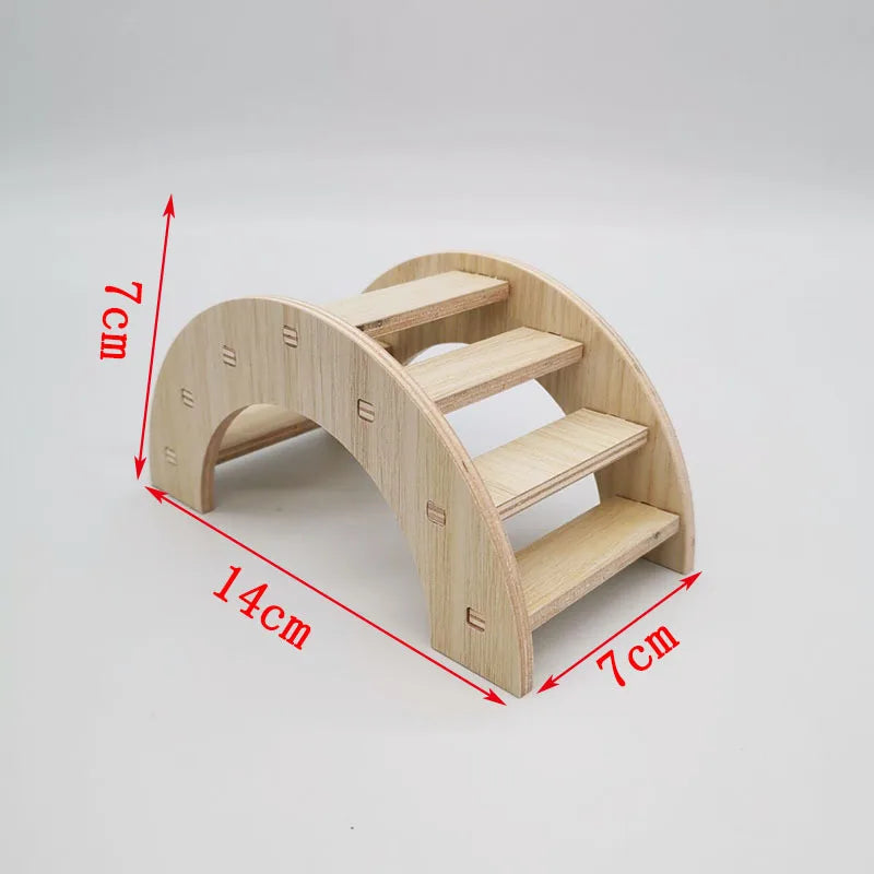 Hamster Solid Wood Small House Villa Nest Golden Bear Hiding House Supplies Toys Landscape Ornaments Rutin Chicken Hedgehog Nest
