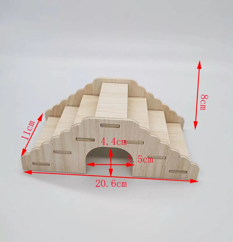 Hamster Solid Wood Small House Villa Nest Golden Bear Hiding House Supplies Toys Landscape Ornaments Rutin Chicken Hedgehog Nest
