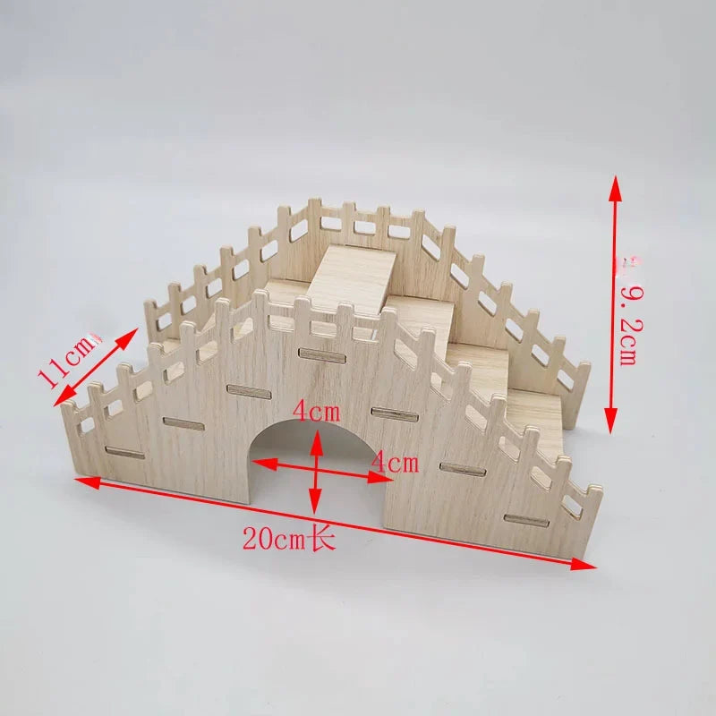 Hamster Solid Wood Small House Villa Nest Golden Bear Hiding House Supplies Toys Landscape Ornaments Rutin Chicken Hedgehog Nest